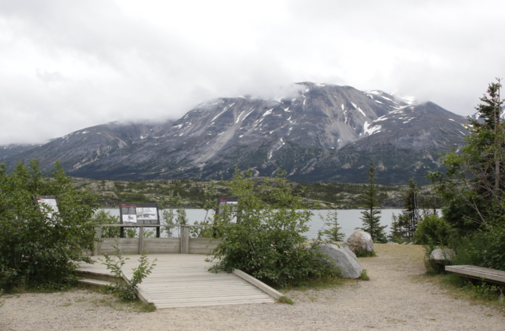 Interpretive viewpoint at Fraser, BC.