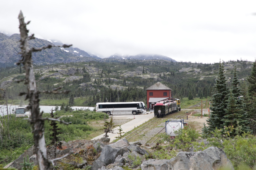 The White Pass & Yukon Route railway area at Fraser, BC.