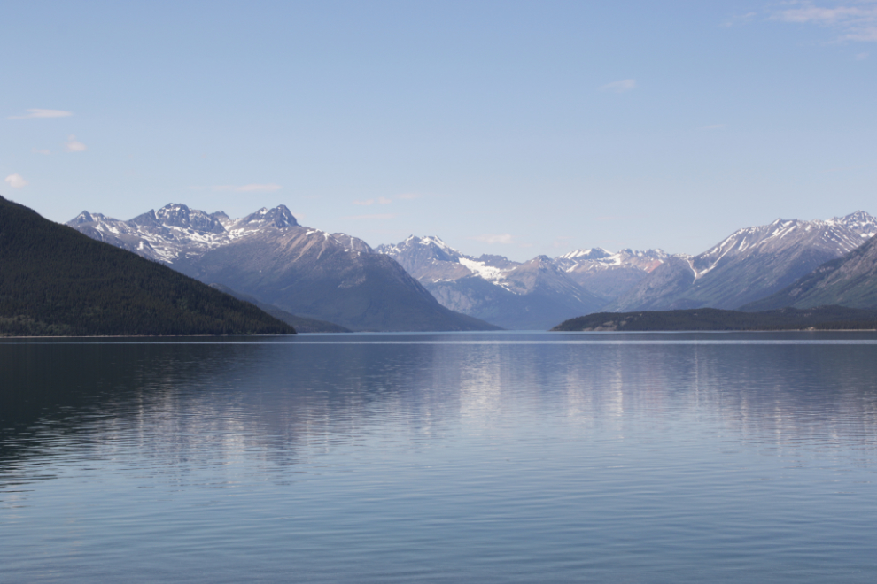 The West Arm of Lake Bennett, Yukon.