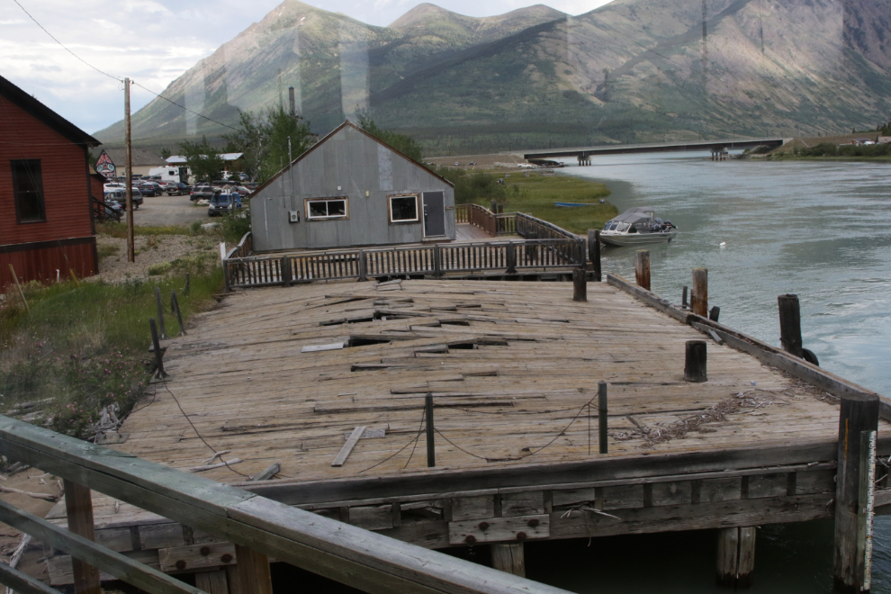 The British Yukon Navigation dock and warehouse at Carcross.