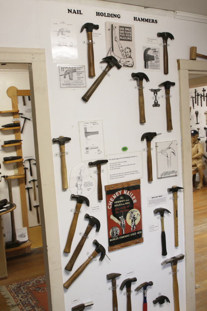 Nail-holding hammers at the Hammer Museum in Haines, Alaska