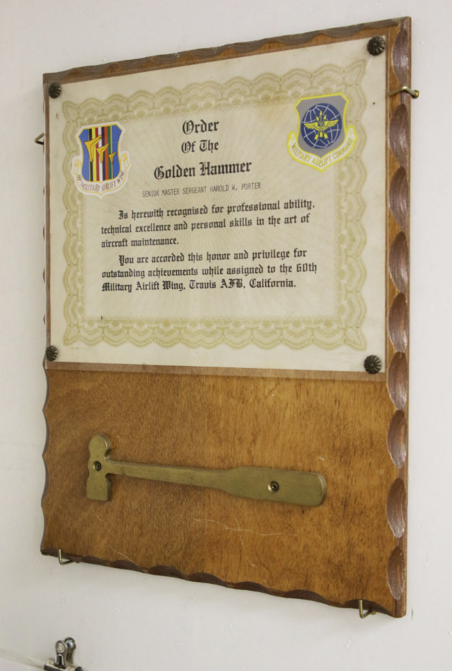 USAF Order of the Golden Hammer at the Hammer Museum in Haines, Alaska