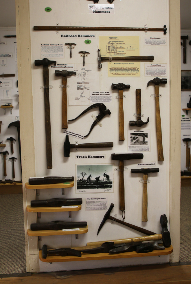 Railroad hammer at the Hammer Museum in Haines, Alaska