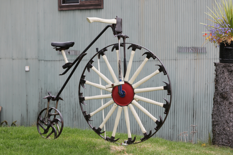 A bicycle built from hammers at the Hammer Museum in Haines, Alaska