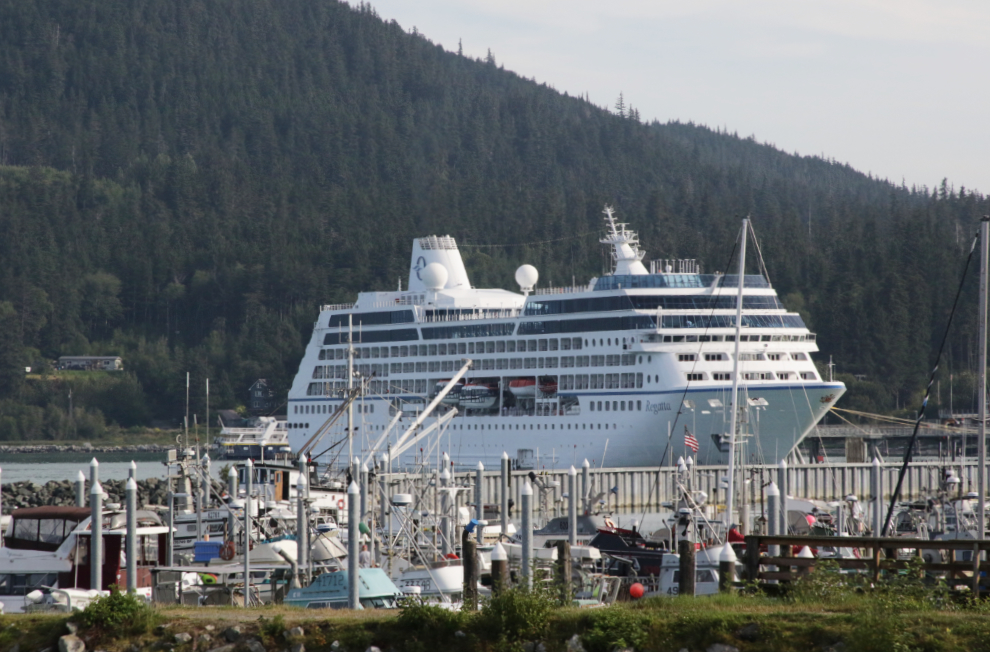 The cruise ship Regatta at Haines, Alaska.