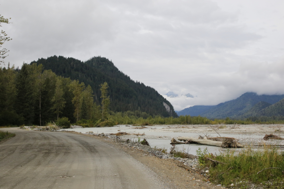 Driving the Porcupine Road along the Klehini River, Aklaska