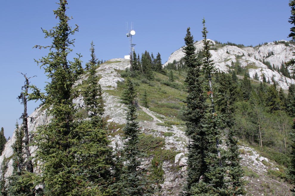 Hiking Mount White, Yukon.