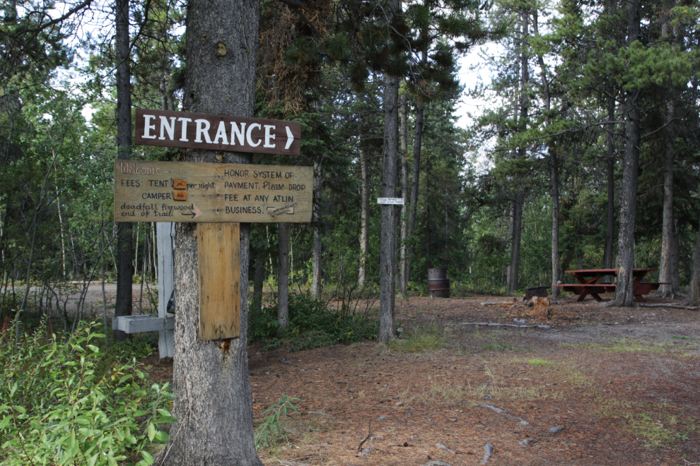 Pine Creek Campground at Atlin, BC.