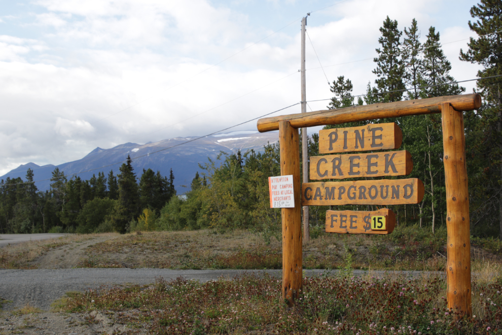 Pine Creek Campground at Atlin, BC.