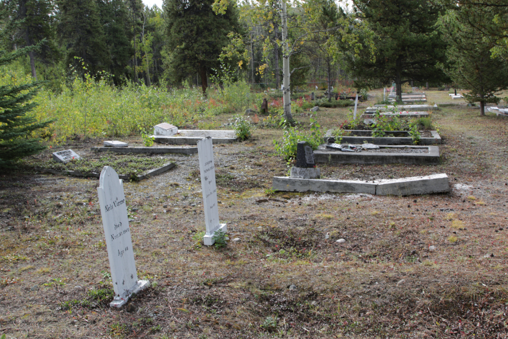 The current cemetery at Atlin, BC.