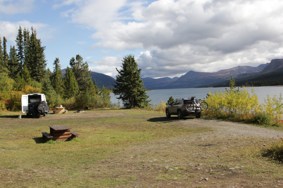 The Surprise Lake Recreation Site at Atlin, BC.