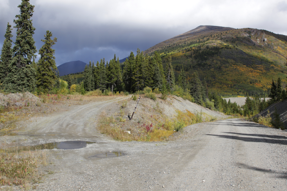 The road to the Boulder Dam Recreation Site, Atlin, BC.