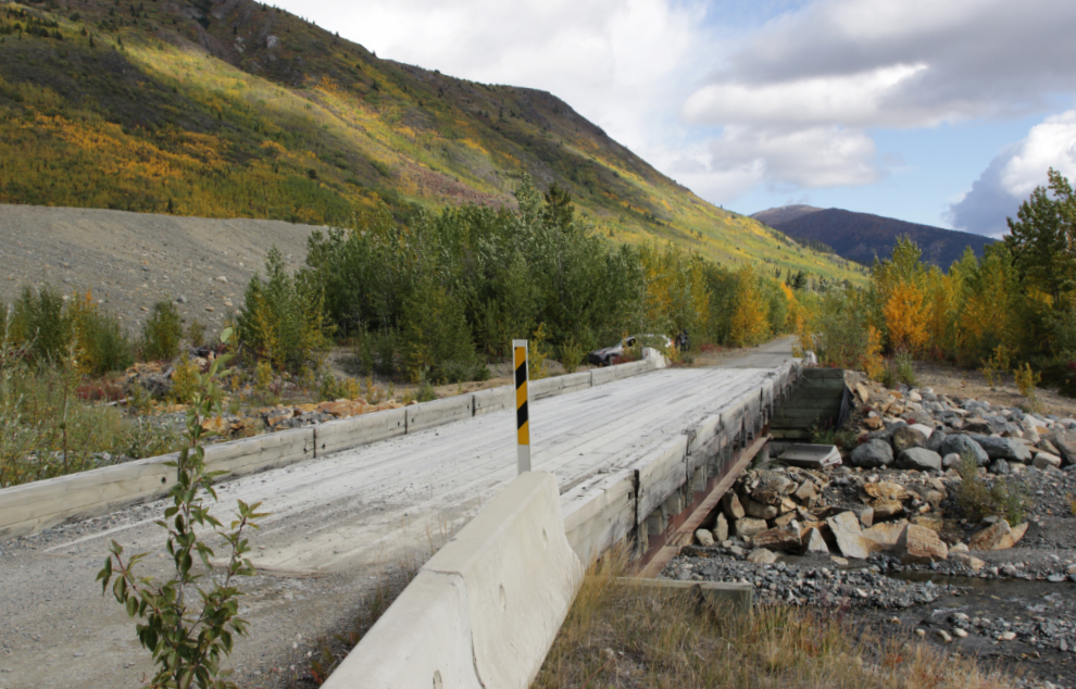 The Boulder Creek bridge at Atlin, BC. 