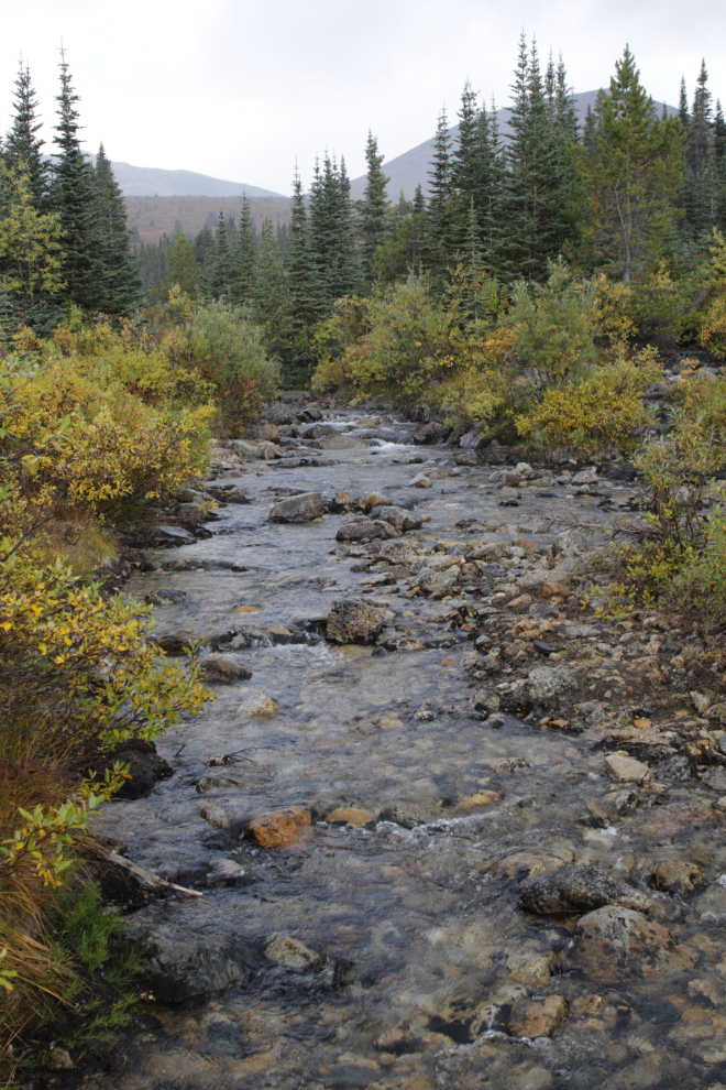 Boulder Creek at Atlin, BC.