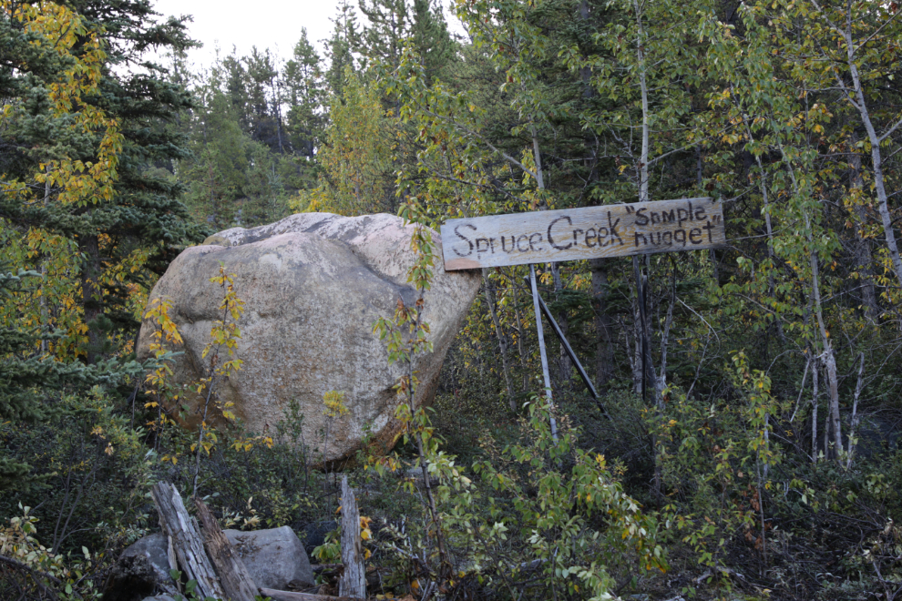 Driving to the Dredge and Flume Recreation Site, Atlin, BC.