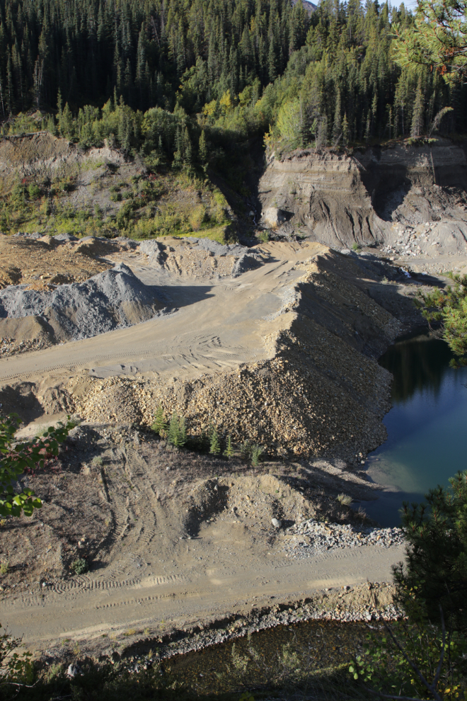 Placer mining on Spruce Creek, Atlin, BC.