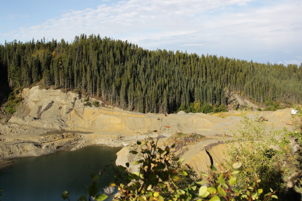 Placer mining on Spruce Creek, Atlin, BC.