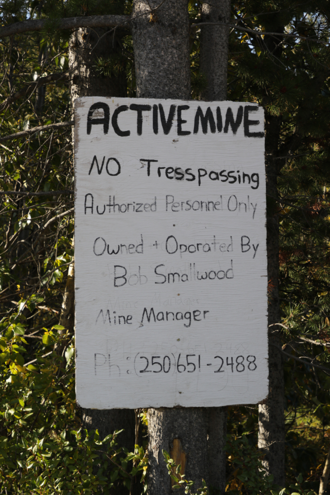 Placer mining on Spruce Creek, Atlin, BC.