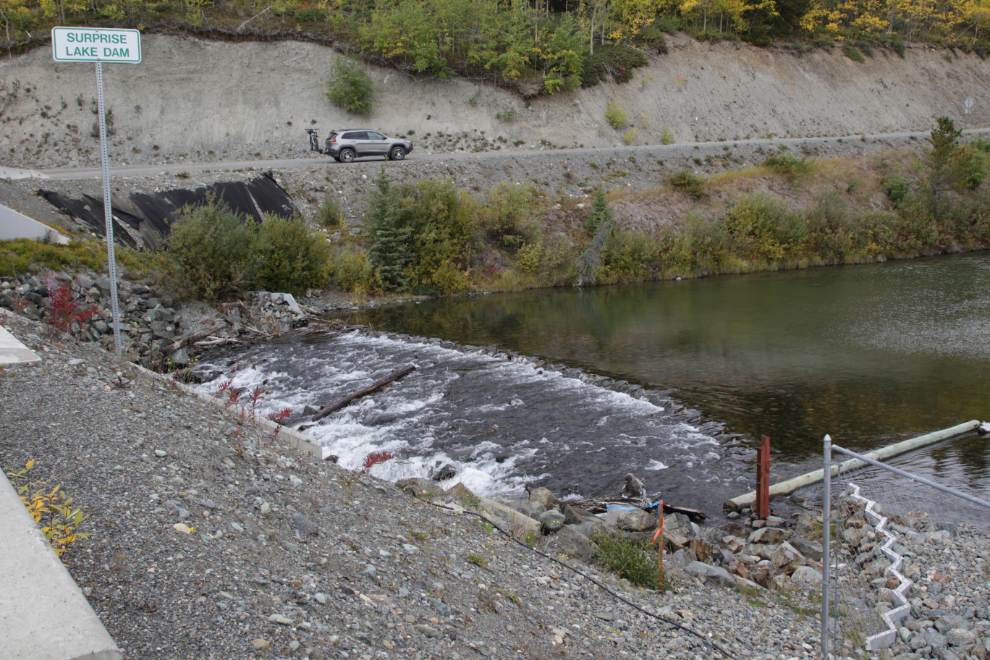 The Surprise Lake dam, Atlin, BC.