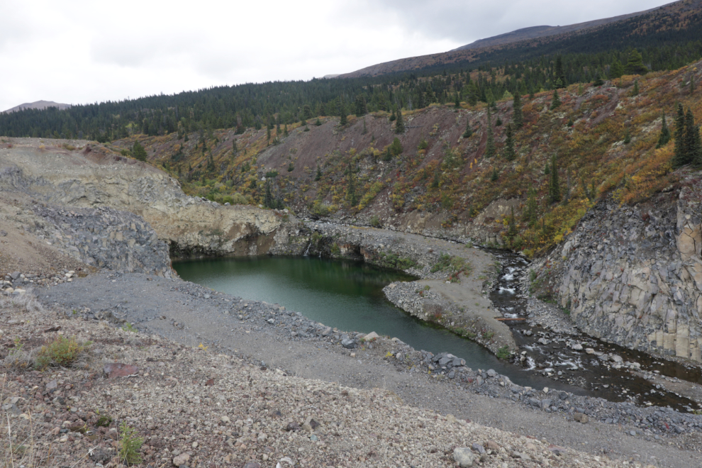 An old placer gold mine on Ruby Creek, Atlin, BC.