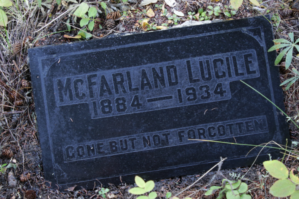 The Atlin Pioneer Cemetery. 