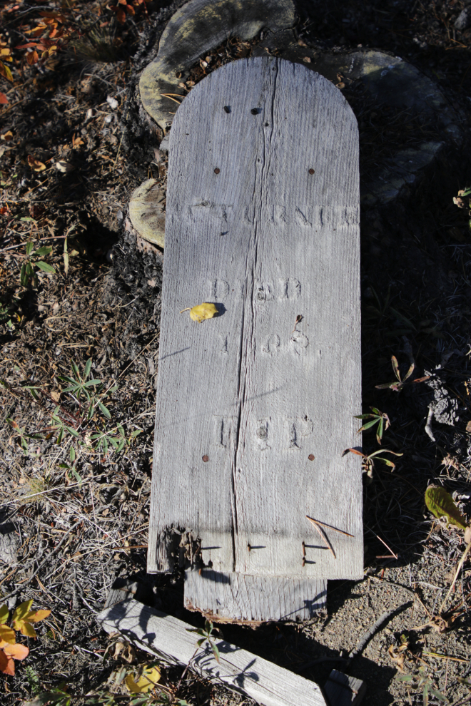 The Atlin Pioneer Cemetery. 