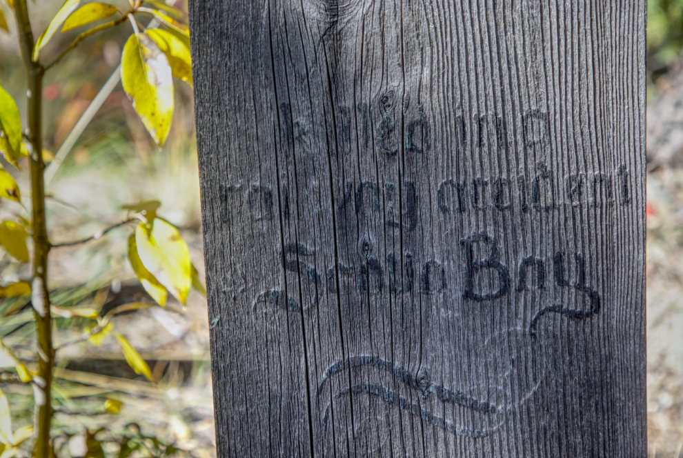 The Atlin Pioneer Cemetery. 