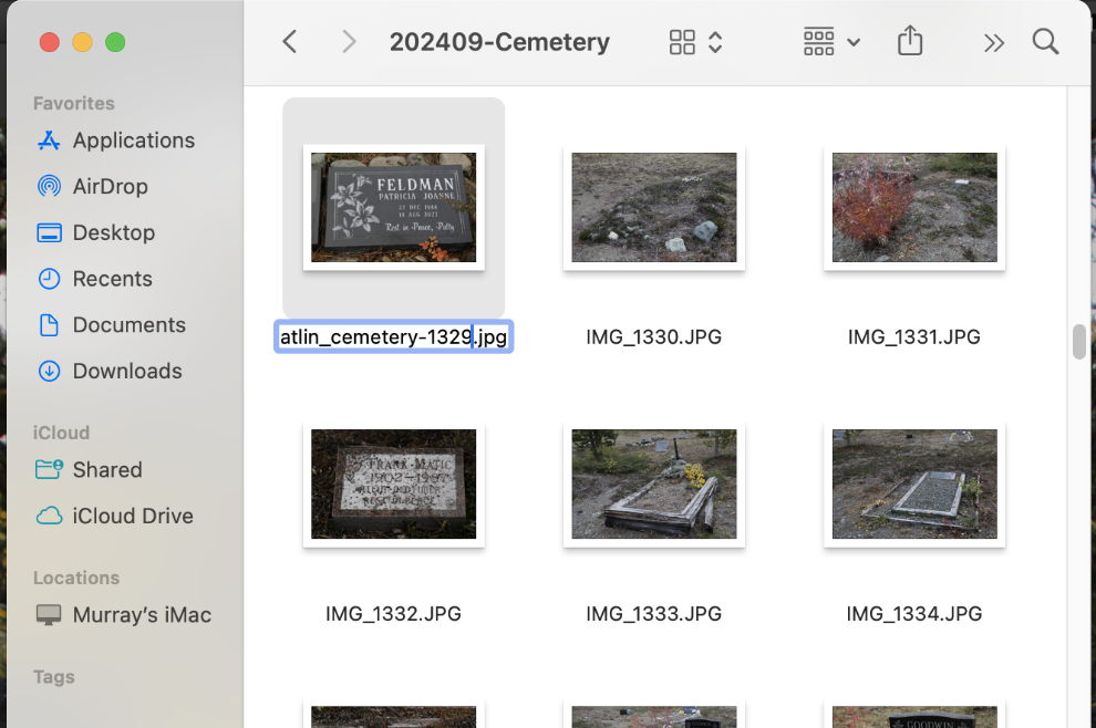 Documenting Atlin's cemeteries.