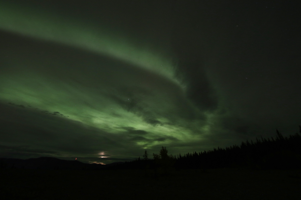 The aurora borealis at Whitehorse, Yukon