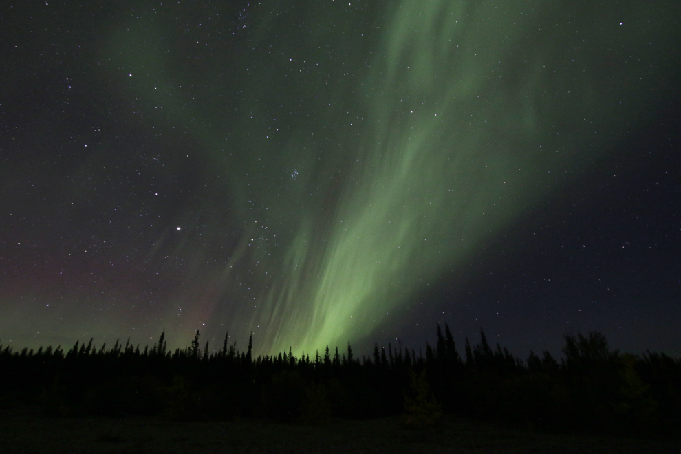 The aurora borealis at Whitehorse, Yukon.