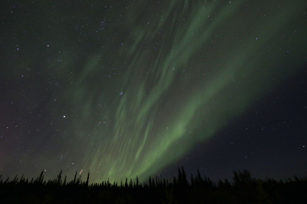 The Northern Lights at Whitehorse, Yukon.