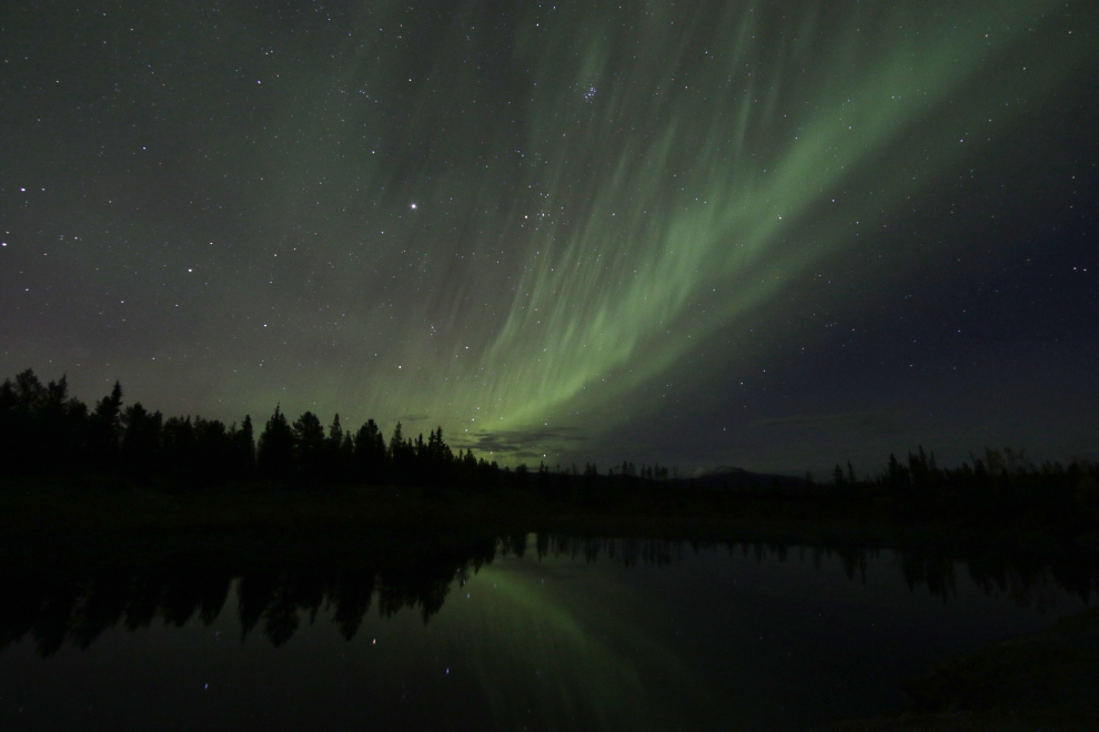 The Northern Lights at Whitehorse, Yukon.