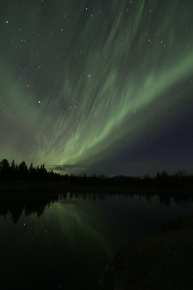 The Northern Lights at Whitehorse, Yukon.