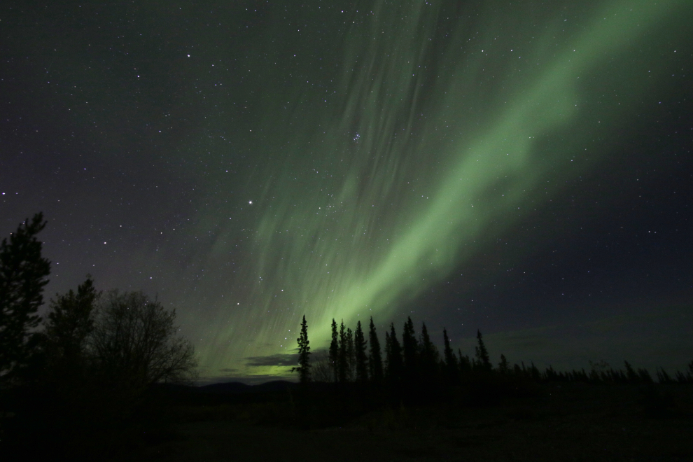 The Northern Lights at Whitehorse, Yukon.