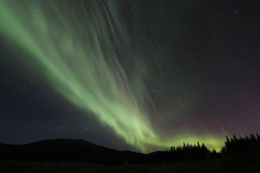 The Northern Lights at Whitehorse, Yukon.