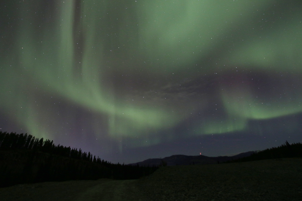 The Northern Lights at Whitehorse, Yukon.