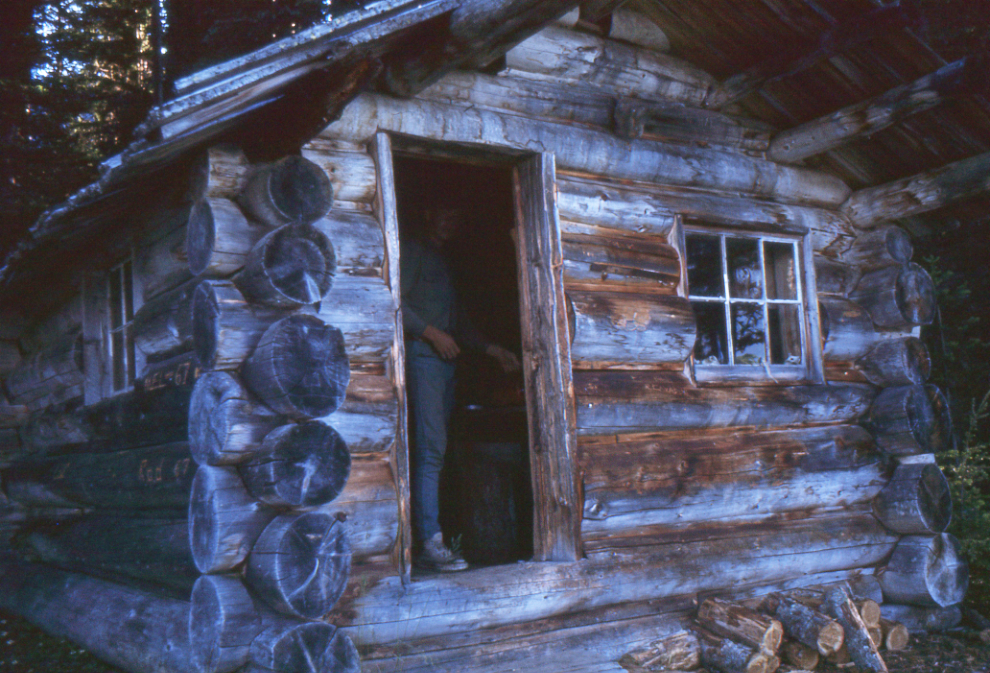 Paddling BC's Bowron Lakes circuit in 1968 - an old trapper's cabin.