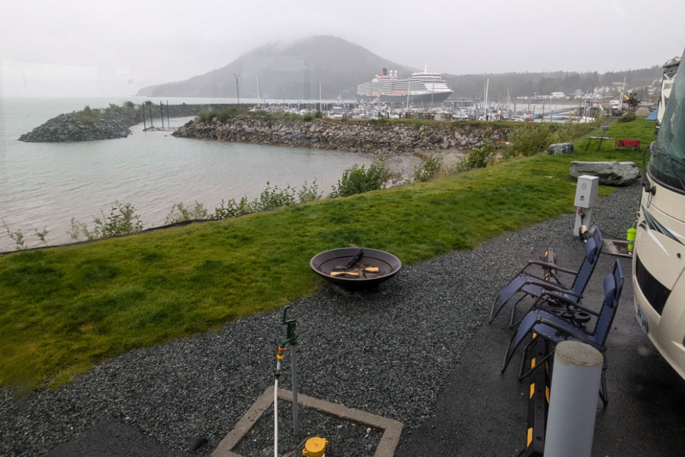 Heavy rain at Haines, Alaska.