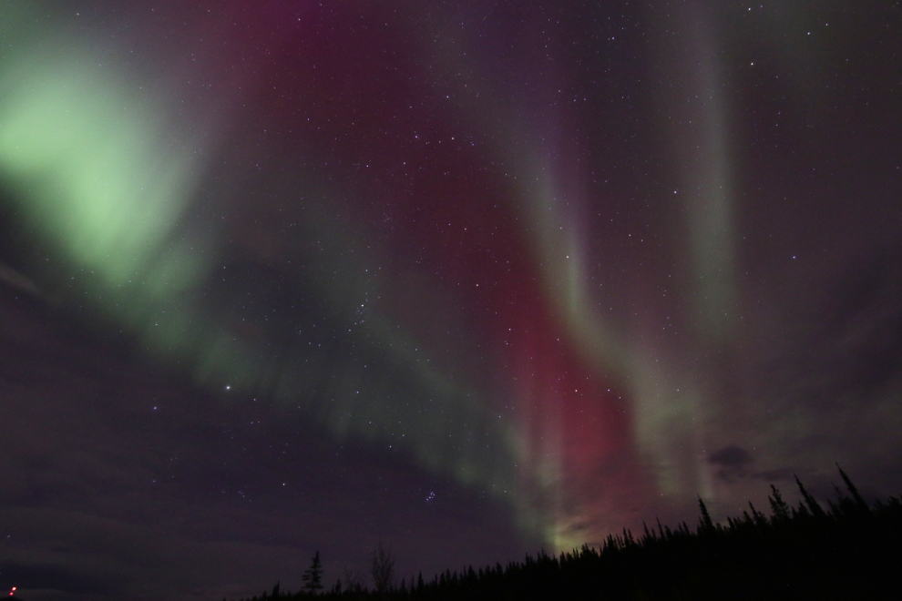 The Northern Lights at Whitehorse, Yukon.