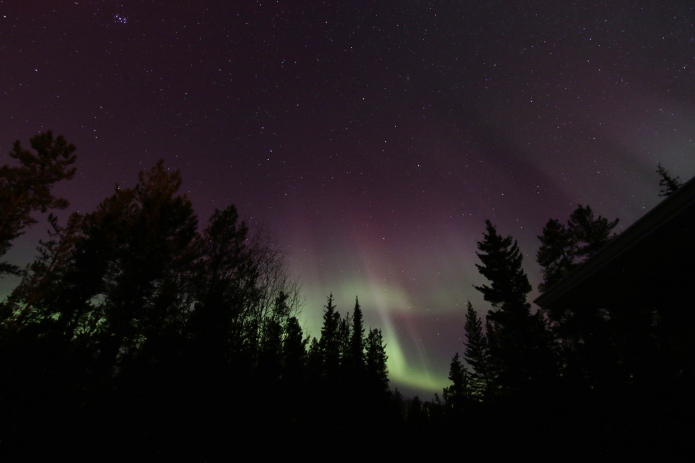 The aurora borealis at Whitehorse, Yukon.