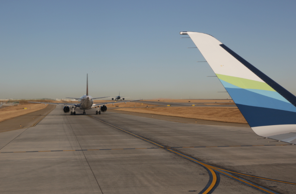 Departing from Calgary airport (YYC).