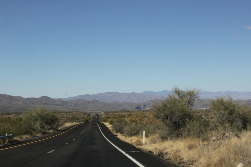 Heading towards Kingman on Arizona Highway 93.