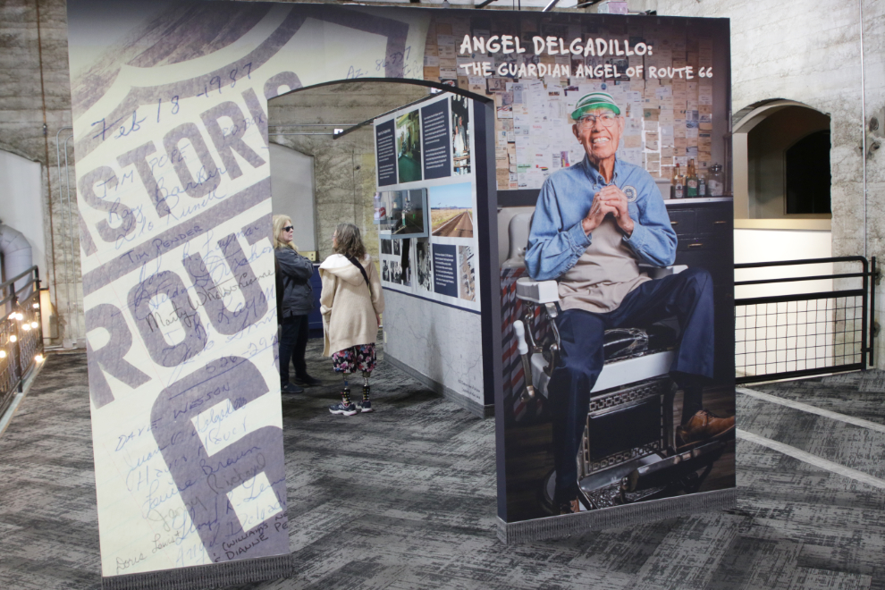 Angel Delgadillo display at the Arizona Route 66 Museum in Kingman.