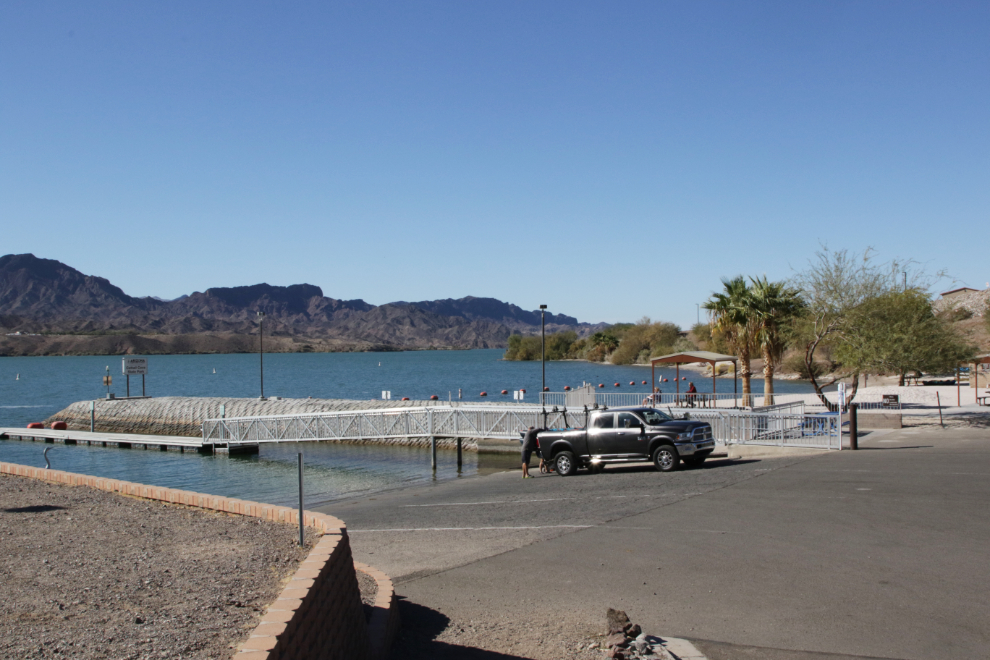 The boat launch at Cattail Cove State Park, Arizona.