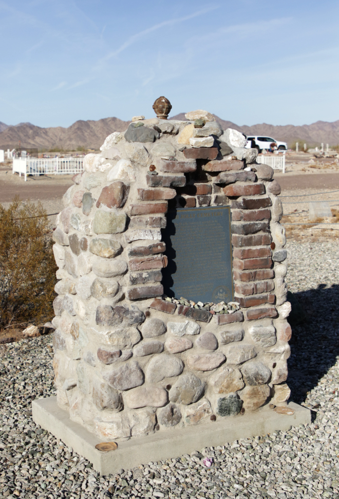 The Hi Jolly Cemetery at Quartzsite, Arizona.