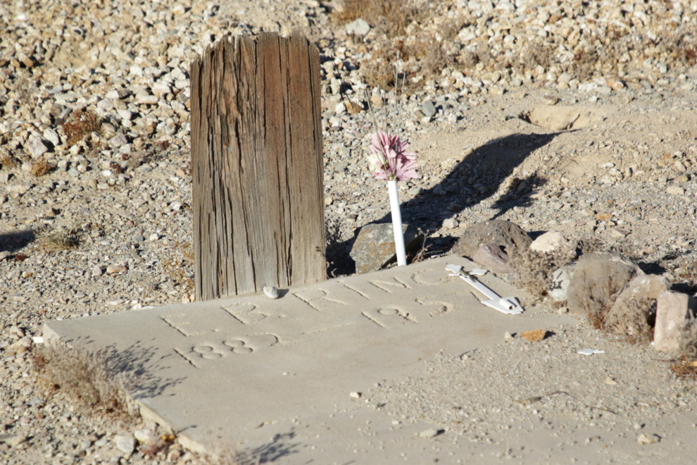 The grave of Enos Bolton Ring, 1887 - Feb 16, 1957, at Quartzsite, Arizona.