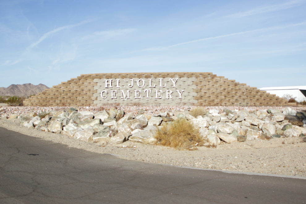 The Hi Jolly Cemetery at Quartzsite, Arizona.