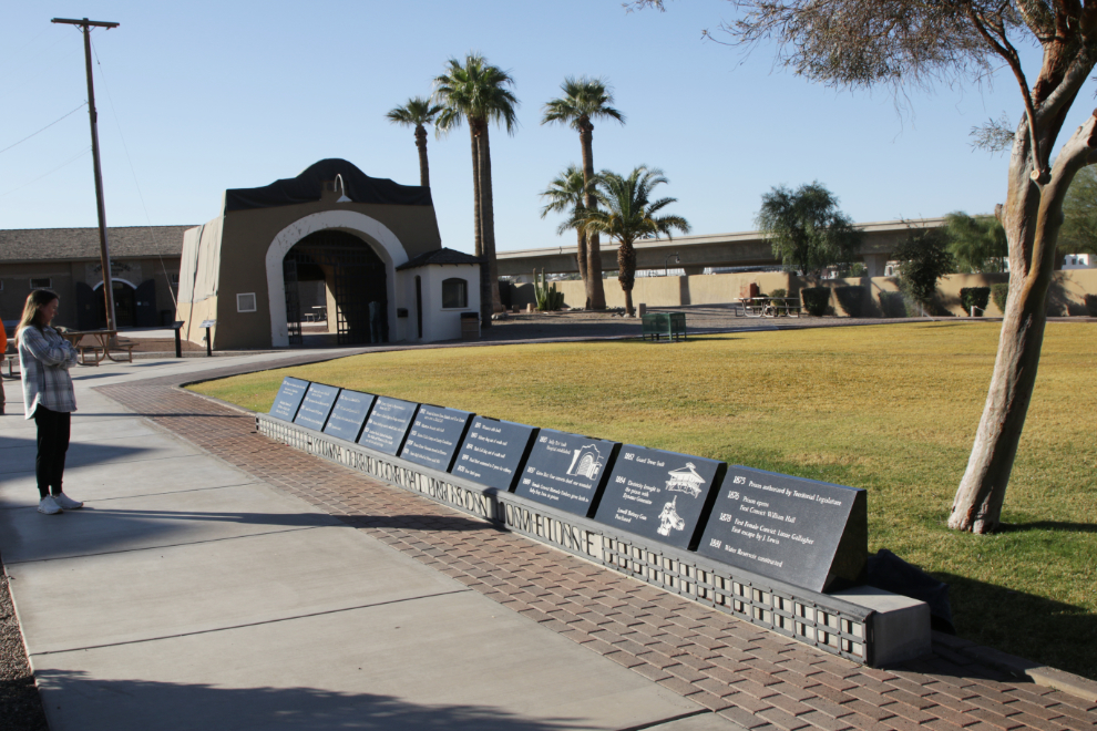 Timeline at Yuma Territorial Prison State Historic Park.