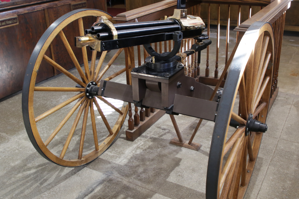 The Gatling Battery Gun at Yuma Territorial Prison State Historic Park.