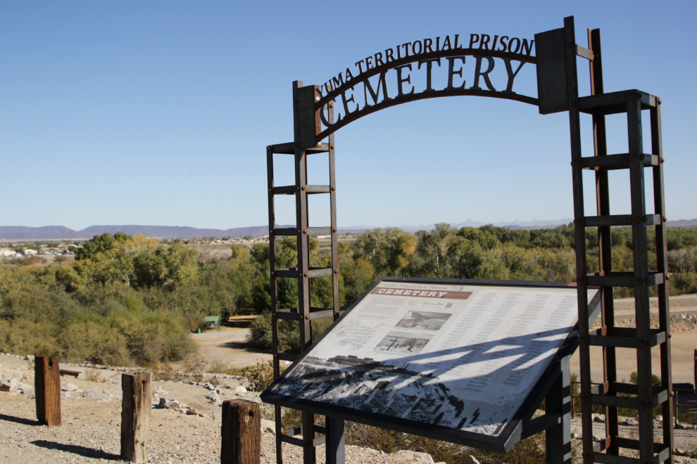 The cemetery at Yuma Territorial Prison State Historic Park.